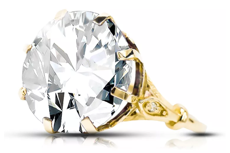 Žiedas Vintažiniai amatai Žirkoniai 14k geltono aukso vrc073y